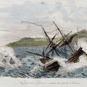 Sinking of the ship of Jean-Francois Galaup, Count of La Perouse (Jean Francois Laperouse