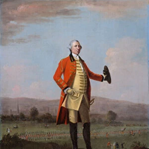 Sir Armine Wodehouse, MP, at a Review of his Regiment near Norwich