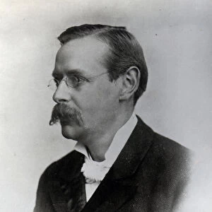 Sir Edmund William Gosse, 1892 (b / w photo)