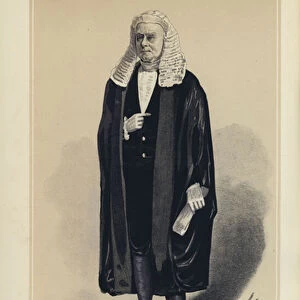 Sir H B W Brand, Speaker of the House of Commons (colour litho)