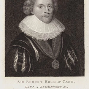 Sir Robert Carr, Earl Of Somerset (engraving)