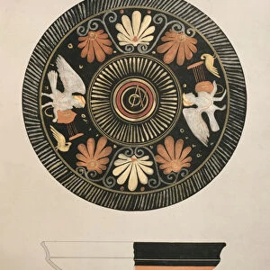 Sirens, copy of an original antique greek vase from the Camiros necropolis