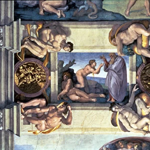 Sistine Chapel Ceiling: Creation of Eve, with four Ignudi