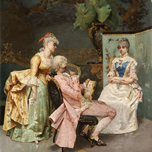 The Sitting, 1887 (oil on canvas)