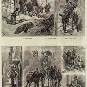 Sketches on the Albanian Frontier (engraving)