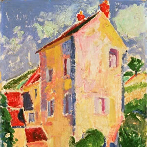 Small House (oil on panel)
