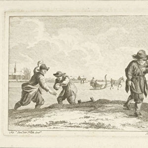 Snowball throwers, engraved by Anthonij van der Haer, c. 1745-85 (etching)