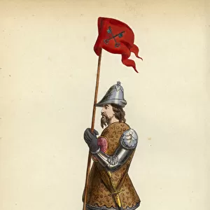 Soldat Venitien (coloured engraving)
