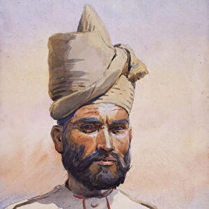 Soldier of the 26th Punjabis Malikdin Khel (Afridi), illustration for
