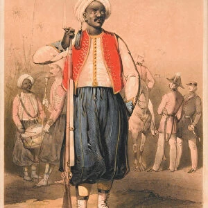 Soldier, 3rd West India Regiment, 1863 (colour litho)