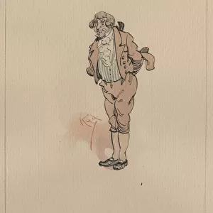 Solomon Gills, or Uncle Sol, c. 1920s (pen & ink with w / c on paper)