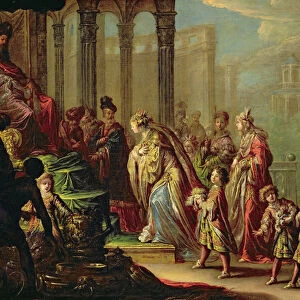 Solomon and the Queen of Sheba, or Esther before Ahasuerus, 1624 (oil on canvas)