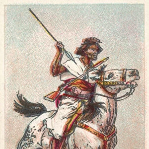 Somali Horseman (chromolitho)