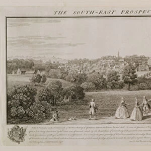 The South-East Prospect of Rippon, 1731-48 (line engraving)