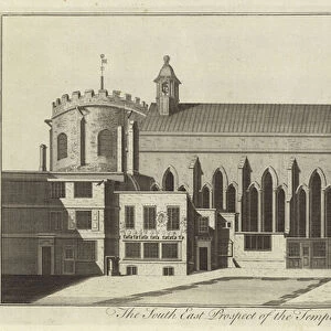 The South East Prospect of the Temple Church, London (engraving)