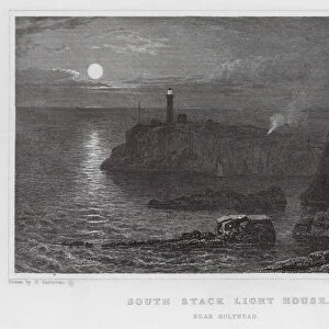 South Stack Light House, near Holyhead (engraving)