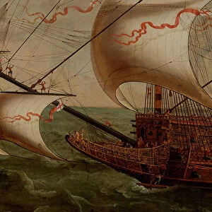 Sovereign of the Seas, 17th century (oil on canvas)