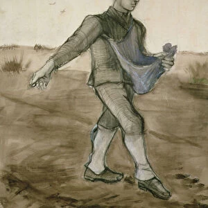 The Sower, 1881 (pencil, pen & brown ink)