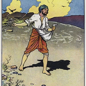 The sower goes forth to sow (colour litho)