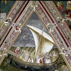 The Spaceship of Saint Peter the Apostle. (Christ calms the storm on Lake Tiberias), 1365-7 (Fresco)