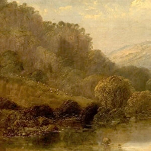 Spires of Dovedale, Derbyshire, 1843 (oil on canvas)