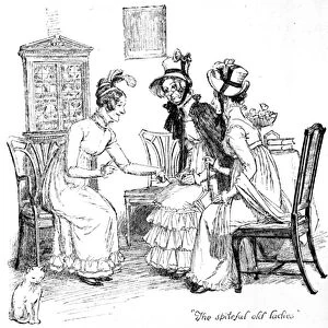 The spiteful old ladies, illustration from Pride & Prejudice by Jane Austen