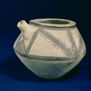 Spouted Vessel from Jamdat Nasr, Iraq, 3000-2850 BC (painted pottery)