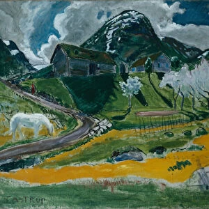Spring with White Horse, 1914-15 (oil on canvas)