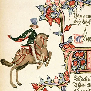 The Squire, detail from The Canterbury Tales, by Geoffrey Chaucer (c