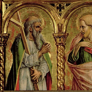 St. Andrew and St. James the Greater, detail from the Sant Emidio polyptych