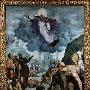 St. Augustine heals the lame, 1551 (oil on canvas)