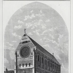 St Bartholomews Church, Brighton (engraving)