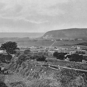 St Bees, and St Bees Head (b / w photo)
