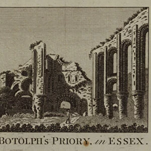 St Botolphs Priory, in Essex (engraving)