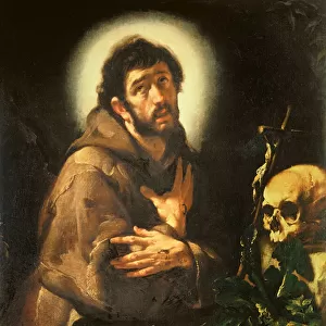 St Francis in Ecstasy, c. 1615-18 (oil on canvas)
