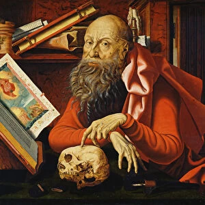 St. Jerome in his Oratory (oil on panel)