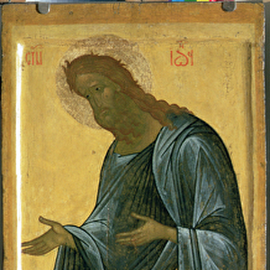 St. John the Forerunner, from the Deisis tier of the Dormition Cathedral in Vladimir