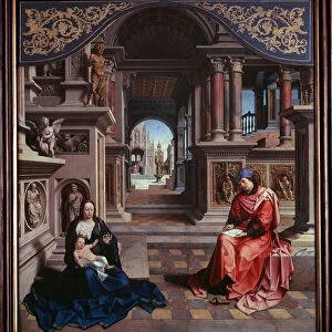 St Luke painting the Madonna Painting by Jan Gossaert dit Mabuse (1478 ca-1532