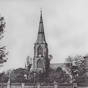 St Lukes Church, Great Crosby (b / w photo)