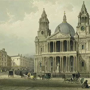 St. Pauls Cathedral: lithograph by G. Shepherd and T. Picken, c. 1851