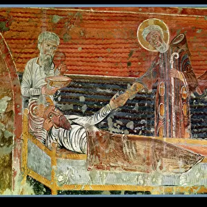 St. Severinus (d. 507) curing Clovis I (465-511) copy of a 12th century original in