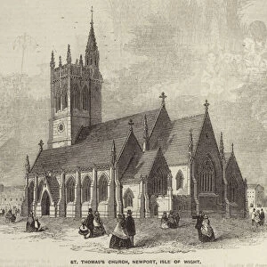 St Thomass Church, Newport, Isle of Wight (engraving)