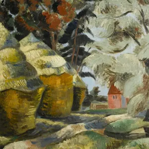 The Stackyard, c. 1925 (oil on canvas)