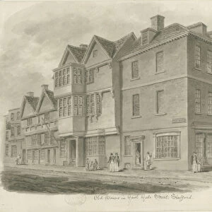 Stafford - Maids Head Inn: sepia drawing, 1843 (drawing)