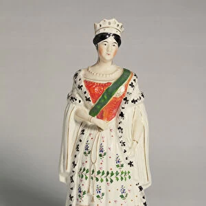 Staffordshire figure of Queen Victoria (1819-1901)