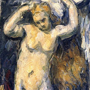 Standing Bather, Drying her Hair, c. 1869 (oil on canvas)