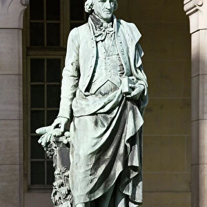 Statue of Antoine Parmentier (1737-1813), Pharmacist, French agronomist. Bronze sculpture by Pierre Hebert (1804-1869). Photography, KIM Youngtae, Paris