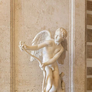 Statue of Eros stringing his bow (marble)
