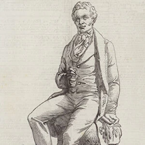 Statue of the late Ebenezer Elliott, "The Corn-Law Rhymer, "to be erected at Sheffield (engraving)