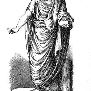 Statue of Marcus Tullius Cicero, 3 January 106 BC - 7 December 43 BC was a Roman politician